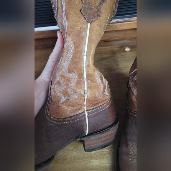 Ariat Crossfire Caliente Weathered Brown Cowboy Boot Women's sz 7.5 - Picture 3 of 5